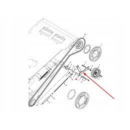 71411886 konvejerio pavaros diržo įtempiklio svirtis p