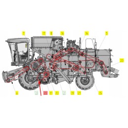 101414042 siauro profilio trapecinis diržas SPB x 2120