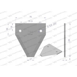 Peilis peilis, viršutinis pjovimas, naudoti 611203 1 kl