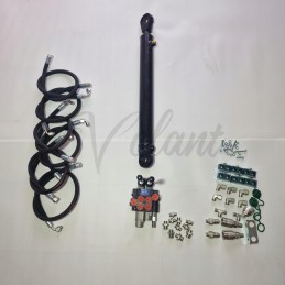 C 360 skirstytuvas krautuvui, 2 sekcijų, kaušas, komplektas