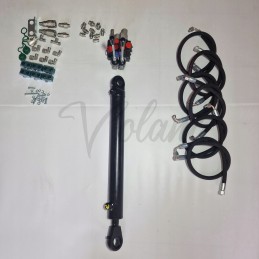 C 360 skirstytuvas krautuvui, 2 sekcijų, kaušas, komplektas