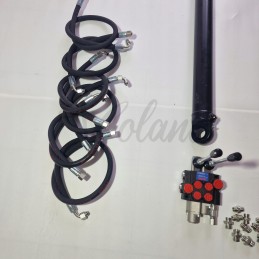 C 360 skirstytuvas krautuvui, 2 sekcijų, kaušas, komplektas