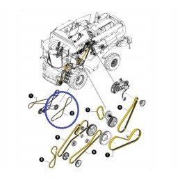 V formos diržas cx new holland cnh 47533795