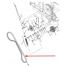 71410765 kompozitinis trapecinis diržas 2b x 3350 la