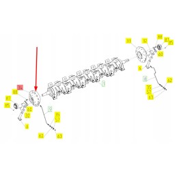 101904624 akceleratoriaus būgno veleno korpusas