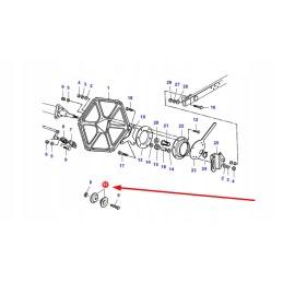 La323354750 rankovė su flanšu motowidel