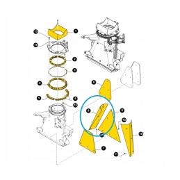 Frikcinė plokštė dešinė New Holland FR9050 84454221