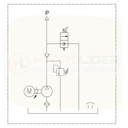 Maitinimas hydr 24v 2kw 2 6cm3 z8 pil r hidrolideris