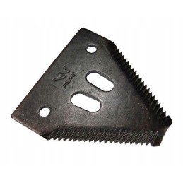 Derliaus nuėmimo peilis su dantytais ašmenimis dubens viršuje