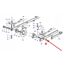 La300114742 ritės svirties poveržlė