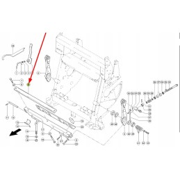 Claas Jaguar kirpimo strypas kukurūzams, originalus 495274