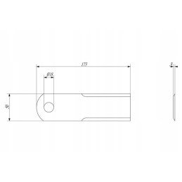 0000656421kr pašarų kombaino peilis