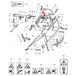 La322371150 šoninio dangtelio laikiklis