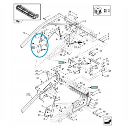 New Holland dešinės ritės kėlimo cilindras