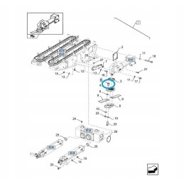 Pašarų kombaino peilių varžtas New Holland Case 84972753 cn