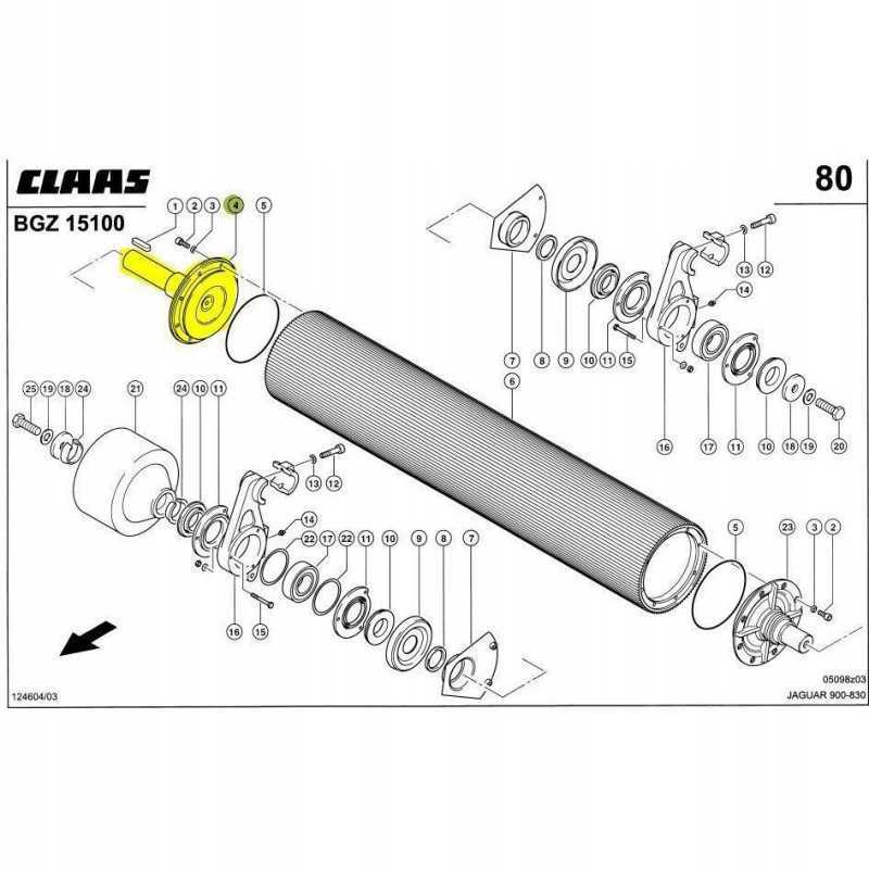 Gniuždymo volo stebulė Claas Jaguar 830 492 493