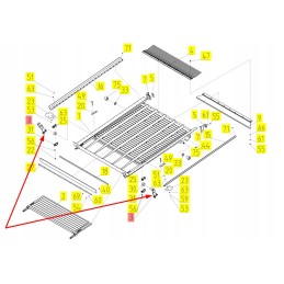 101934637 grūdų keptuvės rėmo atrama