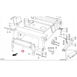 Korpusas, skarda, gerklės dangtis, Claas Dominator 88