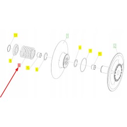 101459177 būgno variatoriaus spyruoklė