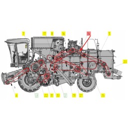 1005096 kompozitinis trapecinis diržas 2b x 2665 la
