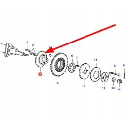 La300134518 ritės stebulė
