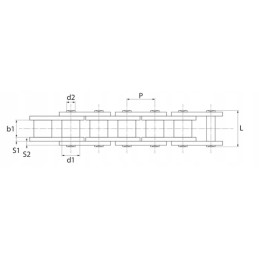 Ritininė grandinėlė 520 1 claas, ritės pavara, 5 m