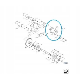 Elektros variklis new holland tc 84043540 cnh