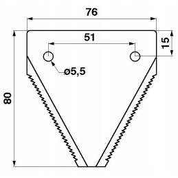 Claas Raspe 522187 iš apačios pjauto dalgio ašmenys