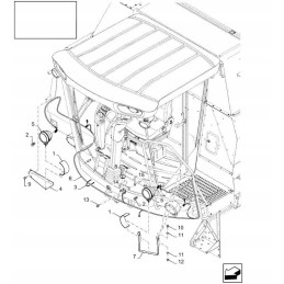 New Holland TC 87714792 cnh apšvietimo rinkinys