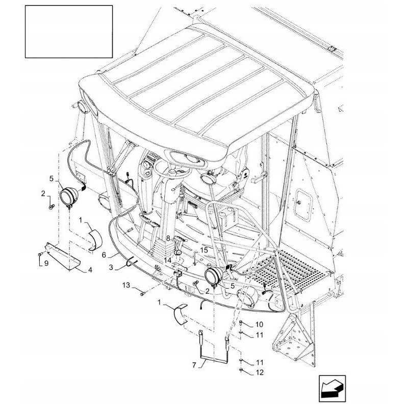 New Holland TC 87714792 cnh apšvietimo rinkinys