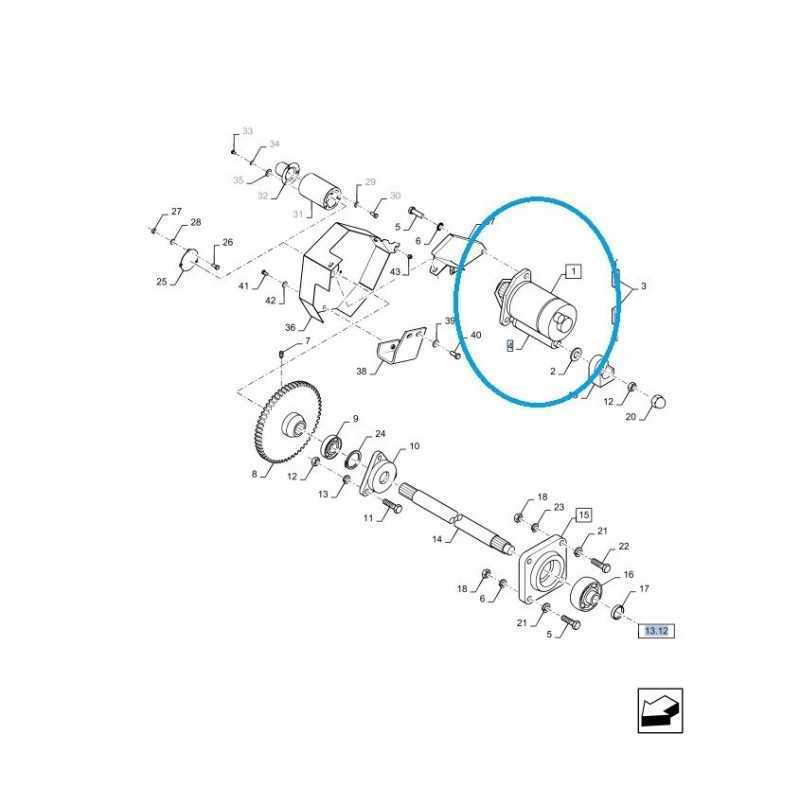 New Holland TC 84043540 elektros variklis