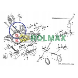 V formos diržas 80375977 new Holland cnh