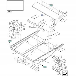 New Holland CX CR 84073389 kratytuvo dangtelis