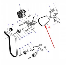 4377736m2 serpantininis diržas 4 pk x 937 la