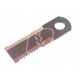 Dantytas pašarų kombaino peilis 166x50x5mm fi25mm rs42243