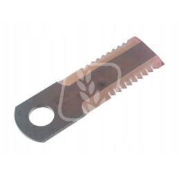 Dantytas pašarų kombaino peilis 166x50x5mm fi25mm rs42243