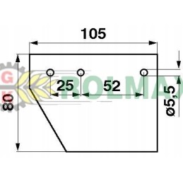 Claas Compact Matador 522189 galvos peilis