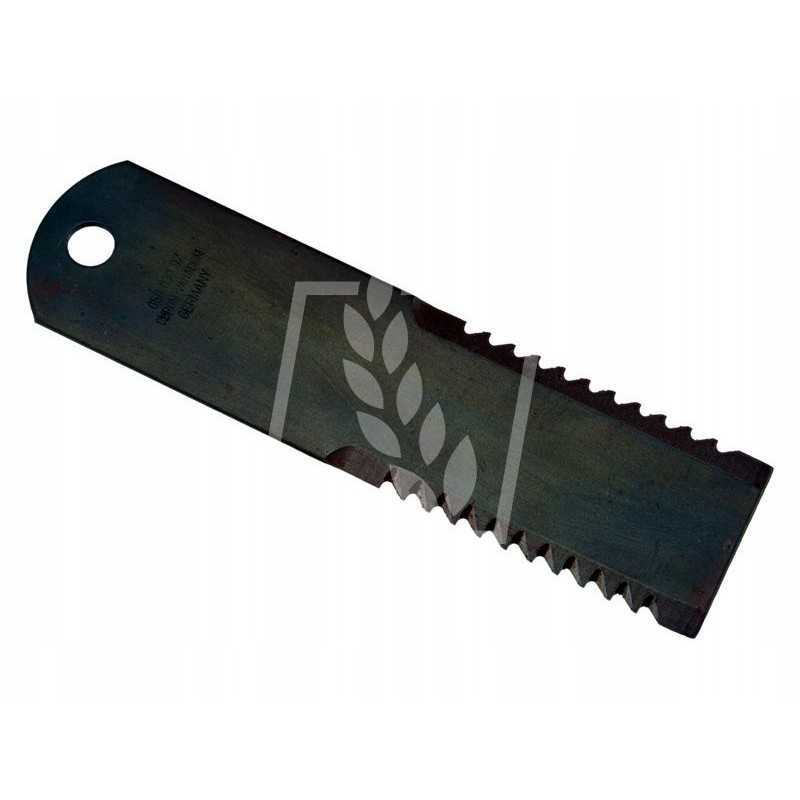 Dantytas pašarų kombaino peilis 195x50x3mm fi12mm 060030