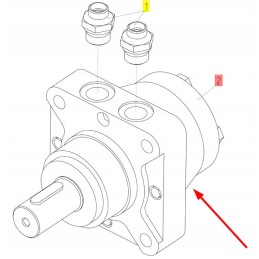 102051651 hidraulinis variklis ritės pavarai