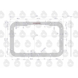 Visas C 330 ašies dėžės tarpiklių komplektas