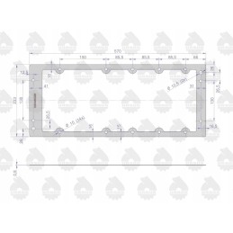 Visas C 330 ašies dėžės tarpiklių komplektas