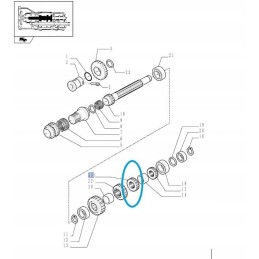 Pavarų dėžės žvaigždutė z28 new holland 5118913