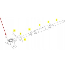 100117297 tvirtinimas su ritės guoliu
