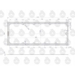 Pavarų dėžės dangtelio tarpinė 0 8mm