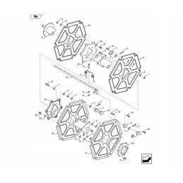 Variklio rankovės korpusas 84038023 cnh
