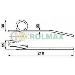 Šiaudų ritės rinktuvas 2 ritės z20478 john d