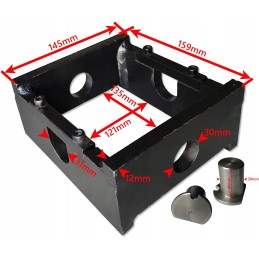 Teleskopinės pavaros tvirtinimo lopšys d 35 d47