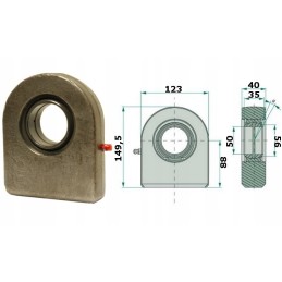 Pavaros kilpa suvirinimui, rinkinys 50mm