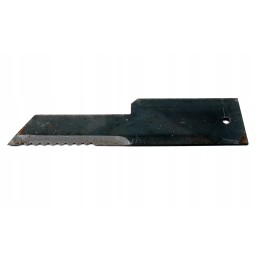 Pašarų kombaino peilis fiksuotas dantytas 198x50x3mm fi 6mm jd