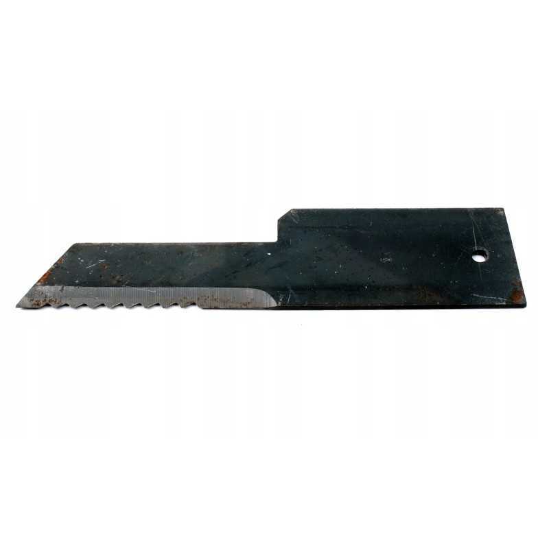 Pašarų kombaino peilis fiksuotas dantytas 198x50x3mm fi 6mm jd